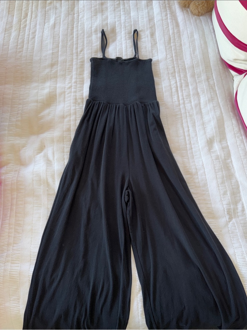 ATM Anthony Thomas Melillo Black Ribbed Smocked Cami